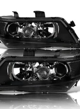 Alpha Owls LMP Series Headlights (Halogen Projector Black housing w/ LumenX Light Bar) Acura TSX 2004-2005                                     - 8709856 - Image 2
