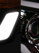 Alpha Owls LMP Series Headlights (Halogen Projector Black housing w/ LumenX Light Bar) Acura TSX 2004-2005                                     - 8709856 - Image 3