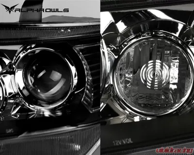 Alpha Owls LMP Series Headlights (Halogen Projector Black housing w/ LumenX Light Bar) Toyota Tundra | Sequoia 2007-2015 - 8709863