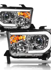 Alpha Owls LMP Series Headlights (Halogen Projector Black housing w/ LumenX Light Bar) Toyota Tundra | Sequoia 2007-2015 8709870                                     - 8709870 - Image 2