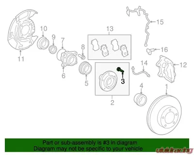 Genuine Toyota OEM Wheel Lug Studs Toyota Tundra 2007-2020 - 90942-02083