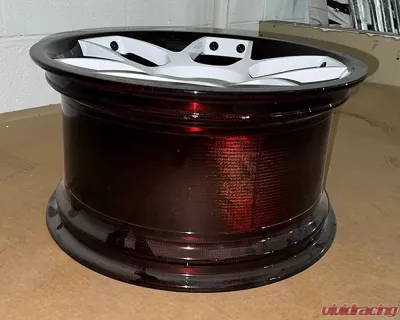 Dymag Carbon Fiber Red Carbon Magwell Wheel with White Face 18.5x10 CLEARANCE - DYM-RDC-18510