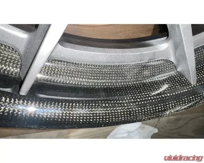 Dymag Carbon Fiber Magwell Wheel w/Silver Face Split Spoke 21.5x10 CLEARANCE - DYM-CFSF2-21510