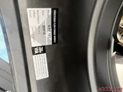 Vorsteiner V-FF 101 Wheel Flow Forged Carbon Graphite 20x10 5x114.3 +40mm CLEARANCE - 101.20100.5114.40C.70.CG-CL