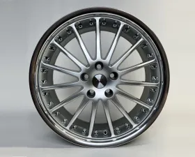 Coventry Whitley Wheel 20x8.5 5x120.65|5x4.75 20mm Hyper Silver w/ Mirror Cut Lip CLEARANCE