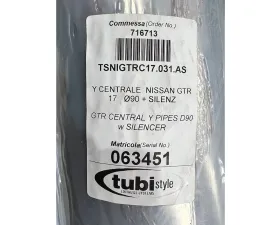 Tubi Style Y-Pipe W/Silencer Nissan GTR 2016-2021 CLEARANCE