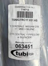 Tubi Style Y-Pipe W/Silencer Nissan GTR 2016-2021 CLEARANCE                                     - TSNIGTRC17.031.AS - Image 8