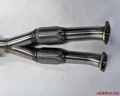 Tubi Style Y-Pipe W/Silencer Nissan GTR 2016-2021 CLEARANCE - TSNIGTRC17.031.AS