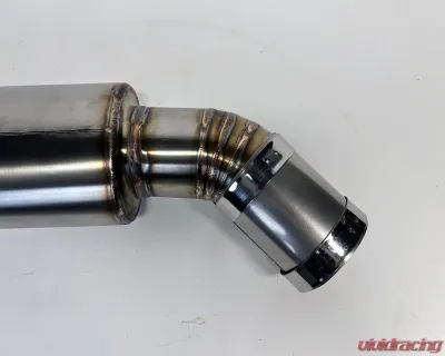 Tubi Style Y-Pipe W/Silencer Nissan GTR 2016-2021 CLEARANCE - TSNIGTRC17.031.AS