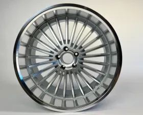 Beyern Multi Wheel 22x11 5x120 25mm Silver w/ Mirror Cut Lip CLEARANCE