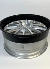 HRE Wheels 893R Brushed Center with a Flat Black Lip 22x10 - Single Wheel CLEARANCE                                     - HRE-893R-SMPLE - Image 2