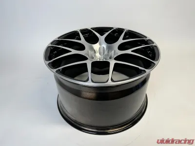 HRE Wheels Monoblock P40 Brushed with Gloss Black Inside 20x12 - Single Wheel CLEARANCE - HRE-P40-20-SMPLE