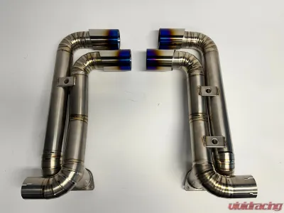 Ferrari 430 Titanium Exhaust with Tips (Missing Center Muffler) CLEARANCE - AP-430-170ti