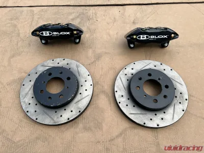Blox Racing Tuner Series Front Brake Upgrade Kit 92-95 Honda Civic CLEARANCE - BXBS-10501-CLR
