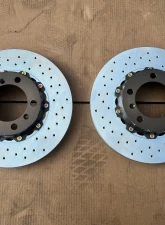Brembo 330x34 2-Piece Drilled Front Rotors Porsche 996 Turbo | Porsche 997 C2 CLEARANCE                                     - 101.6003A - Image 10