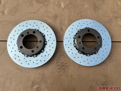 Brembo 330x34 2-Piece Drilled Front Rotors Porsche 996 Turbo | Porsche 997 C2 CLEARANCE - 101.6003A
