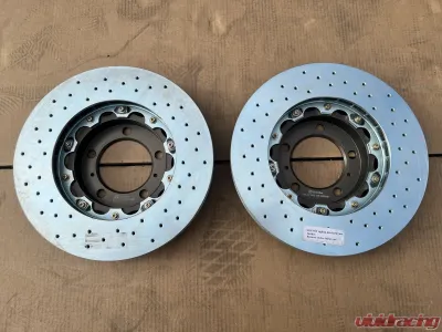 Brembo 330x34 2-Piece Drilled Front Rotors Porsche 996 Turbo | Porsche 997 C2 CLEARANCE - 101.6003A