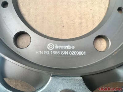 Brembo 330x34 2-Piece Drilled Front Rotors Porsche 996 Turbo | Porsche 997 C2 CLEARANCE - 101.6003A