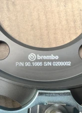 Brembo 330x34 2-Piece Drilled Front Rotors Porsche 996 Turbo | Porsche 997 C2 CLEARANCE                                     - 101.6003A - Image 10