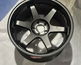 Volk Racing TE37 SL Single Wheel 19x10.5 5x112 35mm Flat Black Damage CLEARANCE
