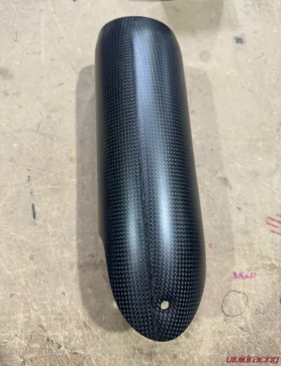 Ilmberger Matte Upper Exhaust End Cap Carbon - Ducati Supersport 939 2017+ - AHS.110.DSS7M.K