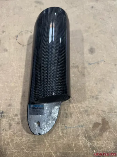 Ilmberger Gloss Lower Exhaust End Cap Carbon - Ducati Supersport 939 2017+ CLEARANCE - AHS.009.DSS7G.K