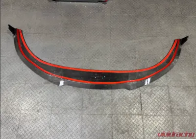 VR Aero Carbon Fiber Front Lip Spoiler Porsche Taycan Turbo | Turbo S CLEARANCE - VR-9J1-605-CL