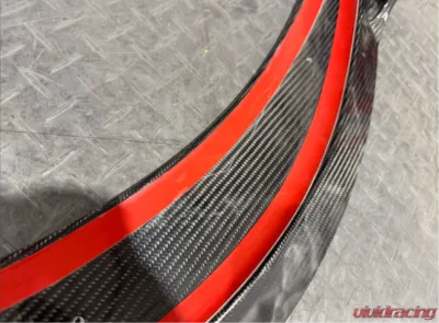 VR Aero Carbon Fiber Front Lip Spoiler Porsche Taycan Turbo | Turbo S CLEARANCE - VR-9J1-605-CL