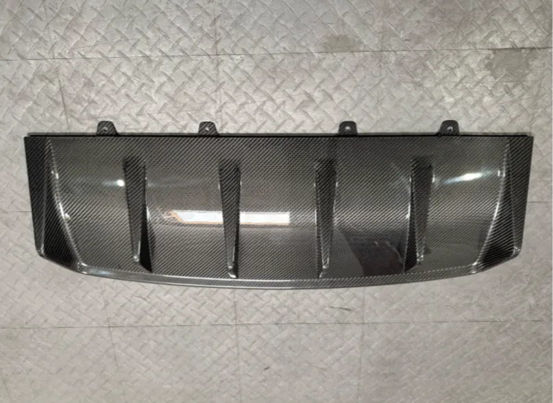 VR Aero Carbon Fiber Rear Diffuser Porsche Taycan Turbo | Turbo S CLEARANCE - VR-9J1-610-CL