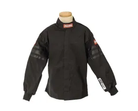 RaceQuip Pro-1 Single Layer Youth Racing Jacket - Black Trim - Large