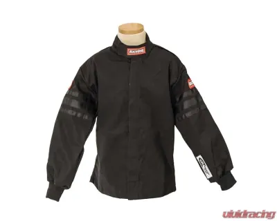 RaceQuip Pro-1 Single Layer Youth Racing Jacket - Black Trim - Large - 1969995