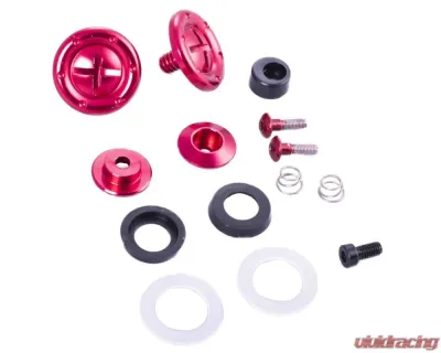 Racequip Red Hardware Pivot Kit for Face Shield Fits PRO and VESTA Model Helmets - 205111