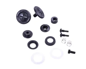 Racequip Black Hardware Pivot Kit for Face Shield Fits PRO and VESTA Model Helmets