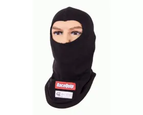 Racequip Black SFI 3.3 Fire Retardant Single Layer Hood JR.