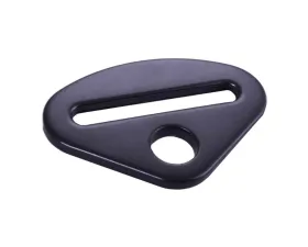 Racequip Black 2 | 3 inch Belts Forged Steel Delta Short Bolt On End Seat Belt Mounting Hardware