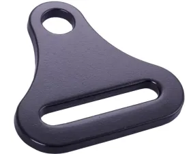Racequip Black 2 | 3 inch Belts Forged Steel Long Reach Bolt On End Seat Belt Mounting Hardware