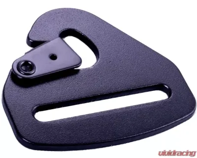 Racequip Black 2inch Belts Forged Steel Snap Hook End Seat Belt Mounting Hardware - 700930