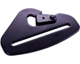 Racequip Black 3inch Belts Forged Steel Snap Hook End Seat Belt Mounting Hardware