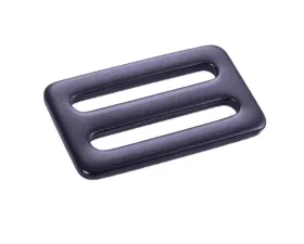 Racequip Black Forged Steel 2inch Wide 3 Bar Slide Seat Belt Adjuster and Mounting Hardware