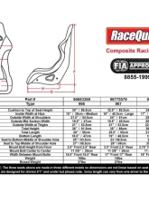 Racequip Medium FIA Racing Seat                                     - 96663369 - Image 3
