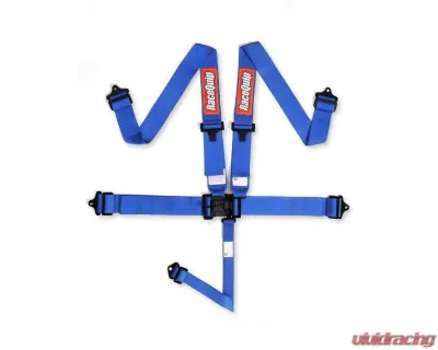 RaceQuip Latch & Link 5 Point SFI 16.1 Pull Down Adjust Harness Set - Blue - 711021RQP