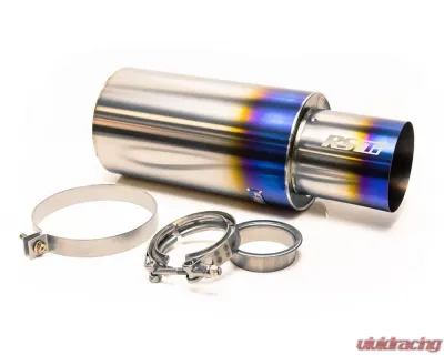 GReddy Universal 2.5in 3-Bolt Tip Revolution Ti Mufller - 11002525