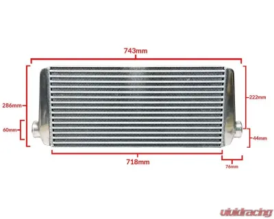Greddy Universal Intercooler Spec Type-24, Bottom 60mm Inlet|Outlet - 12001411