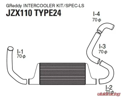 Greddy Type24F Intercooler Kit Toyota Mark II JZX110 1992-2006 - 12010211