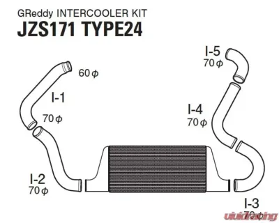 Greddy Type24F Intercooler Toyota Crown JZS171 1999-2001 - 12010213