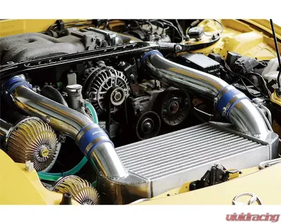 GReddy Full T-19 V-Mount Intercooler / Radiator Kit w/ Ducting & Airinx Suction Kit Mazda RX-7 FD3S 1993-1995 - 12040704