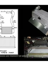 GReddy Full T-19 V-Mount Intercooler / Radiator Kit w/ Ducting & Airinx Suction Kit Mazda RX-7 FD3S 1993-1995                                     - 12040704 - Image 5