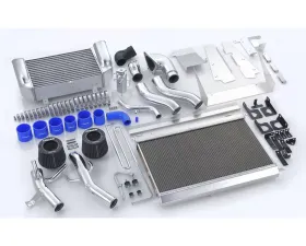 GReddy Full T-19 V-Mount Intercooler / Radiator Kit w/ Ducting & Airinx Suction Kit Mazda RX-7 FD3S 1993-1995