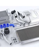 GReddy Full T-19 V-Mount Intercooler / Radiator Kit w/ Ducting & Airinx Suction Kit Mazda RX-7 FD3S 1993-1995                                     - 12040704 - Image 6
