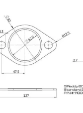 GReddy 80mm Exhaust System Slotted Bolt Holes Gasket                                     - 11000325 - Image 2